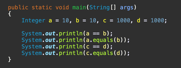 Java A=b=c_Java编程中 A==b 和 A.equals(b) 的区别?-CSDN博客