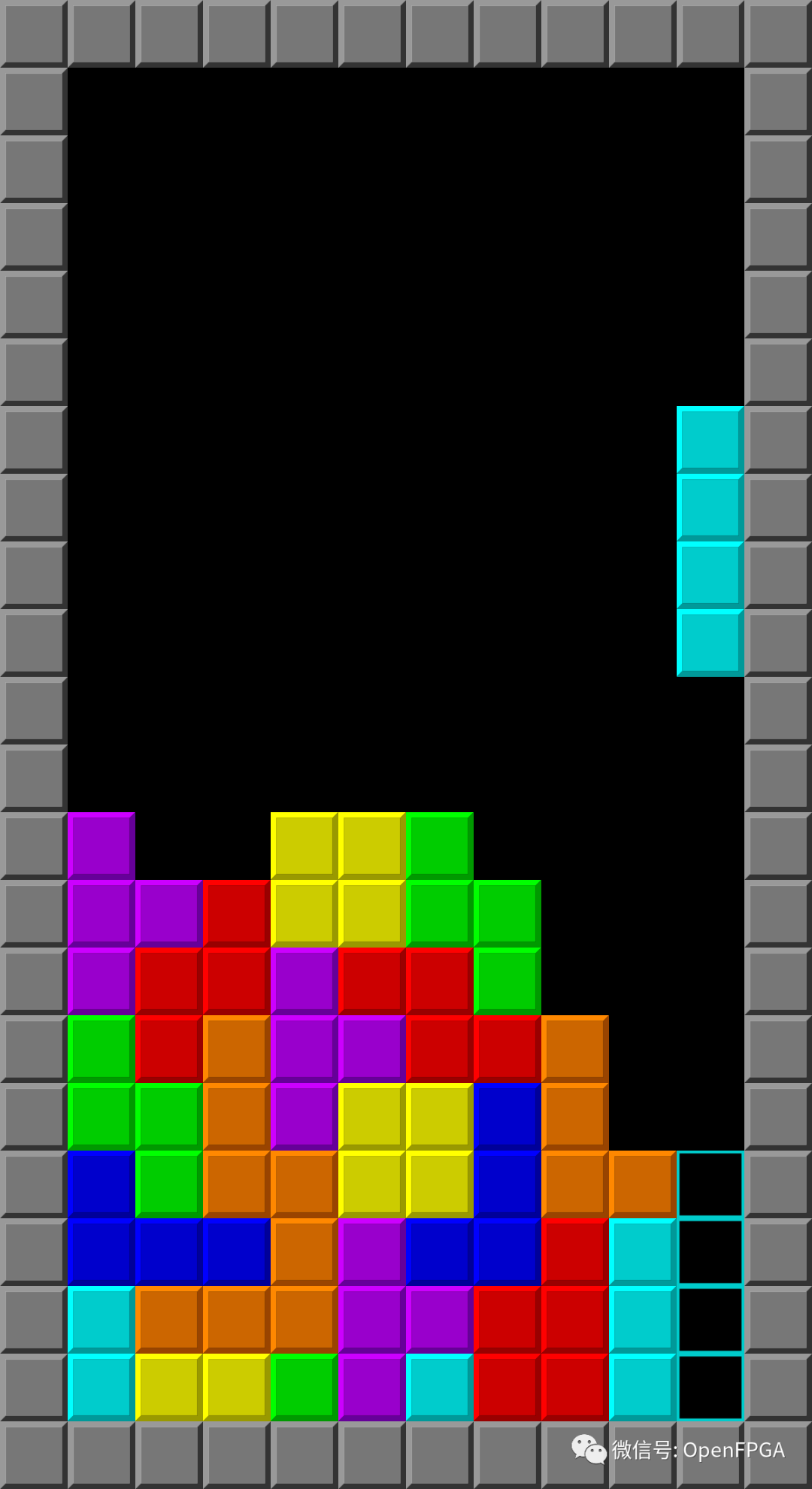 fpga比较完美的复现复现俄罗斯方块
