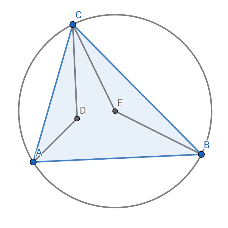 史坦納定理逆定理g,h,e是△adc△adb△cdb的外心,f是△abc外心,則f,d