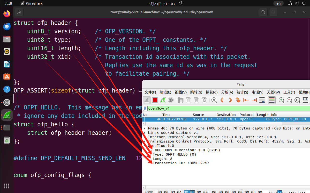 OpenFlow Wireshark协议分析：深入了解网络流量控制