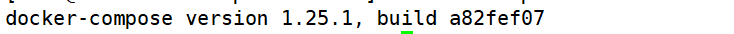docker-compose版本返回信息