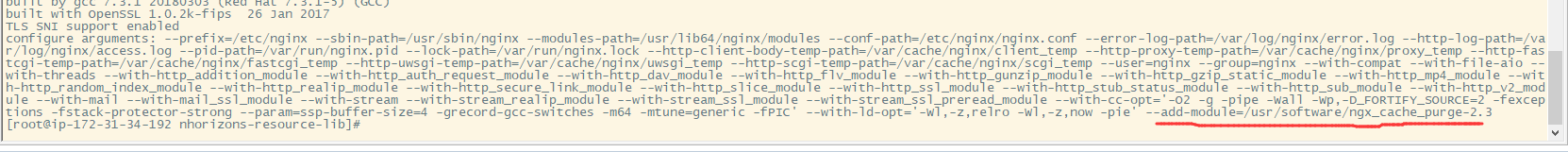 yum 安装的nginx安装第三方ngx_cache_purge模块清理缓存