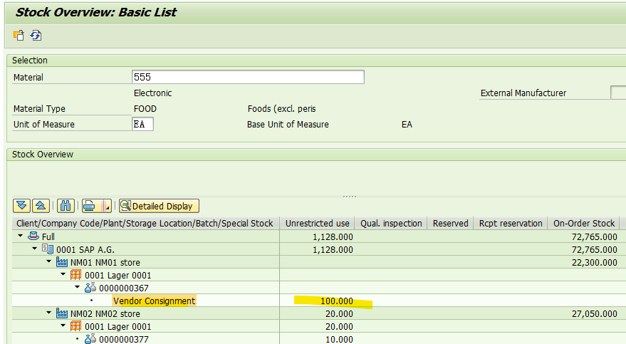 SAP RETAIL 供应商寄售库存的UB STO