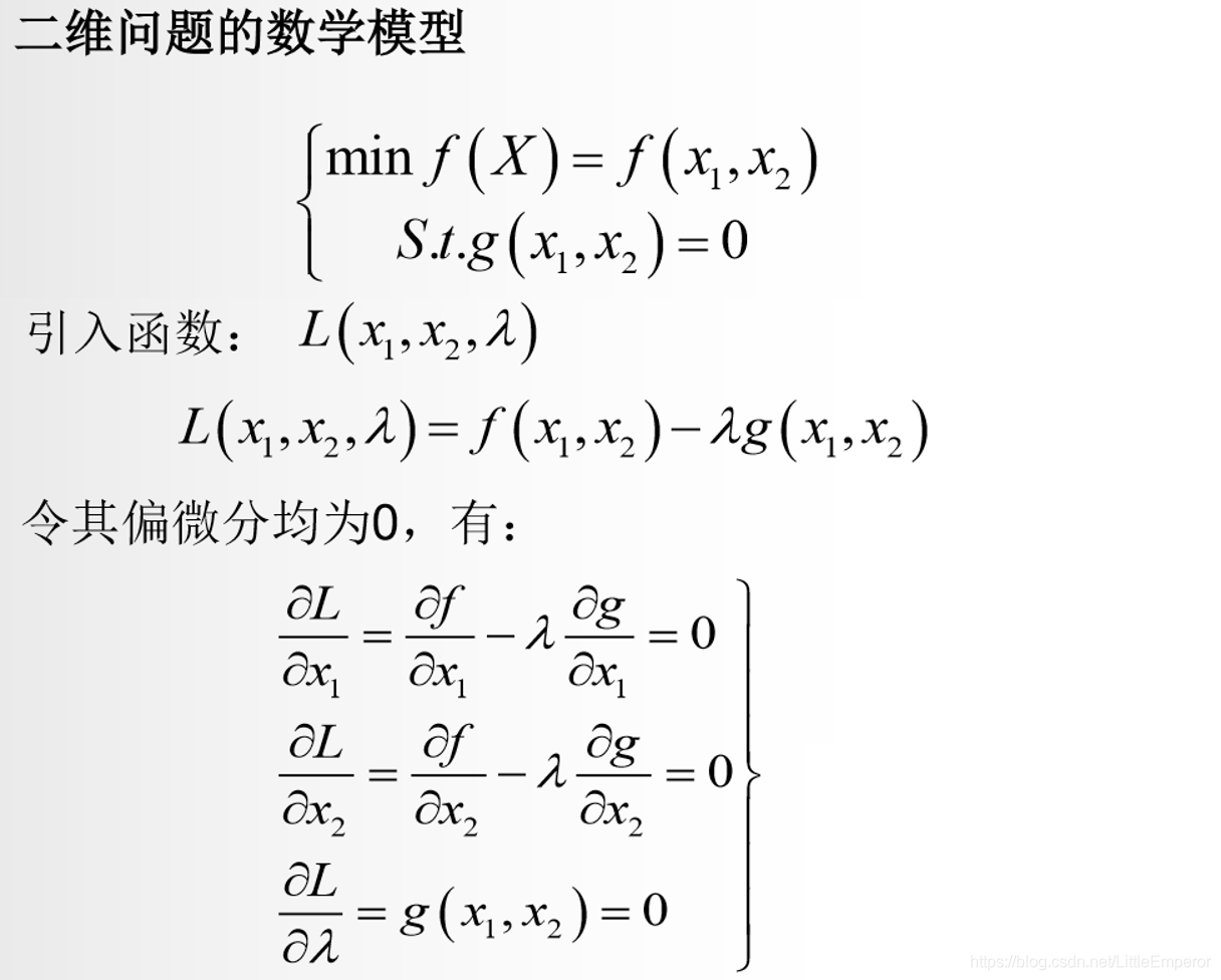 Java约束极值问题 最优化方法三 等式约束优化 不等式约束优化 拉格朗日乘子法证明 Kkt条件 叫我李狗蛋吧的博客 程序员宅基地