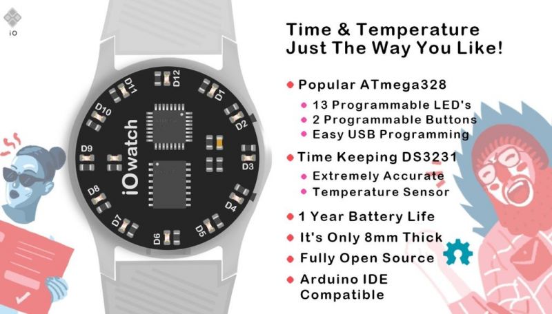 IO Watch：用 Arduino UNO 制造的可编程手表