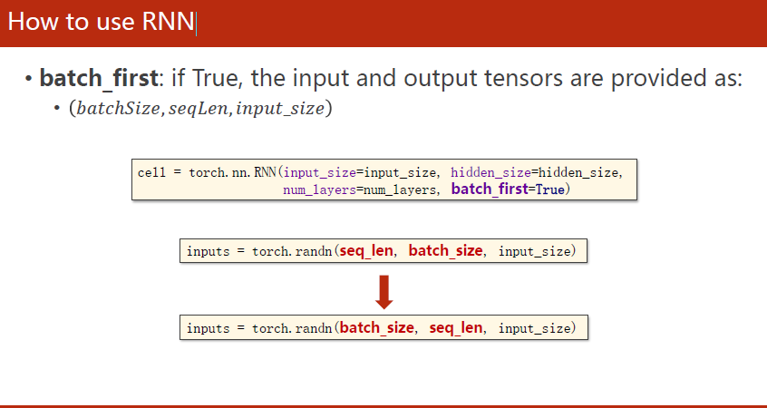 How to use RNN6