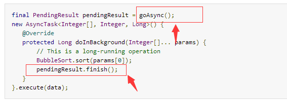 goAsync()---finish 获取更多广播响应时间