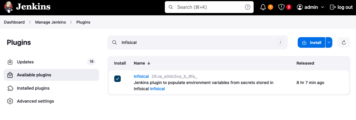 Infisical怎么在Jenkins内调用_Access_10