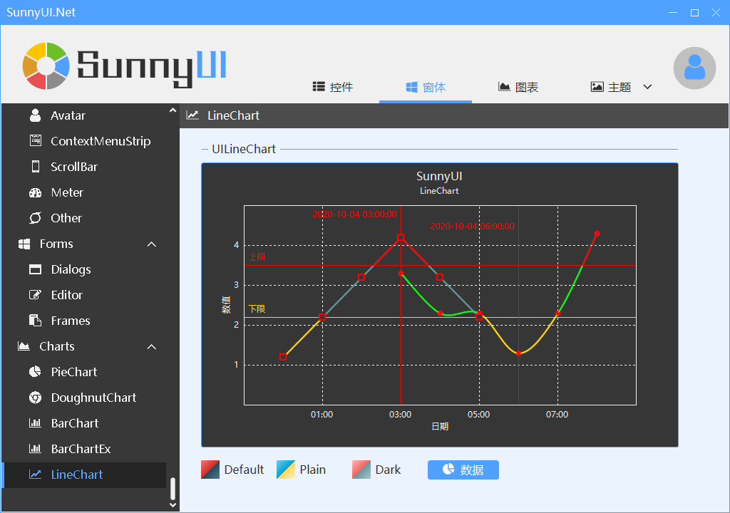 C# winform简洁漂亮的图形界面库Sunnyui