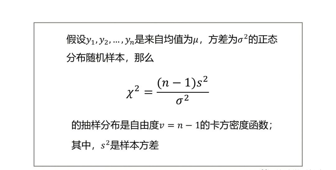 將置信係數以外的概率α平分為兩份,分別放在卡方分佈的左尾和右尾