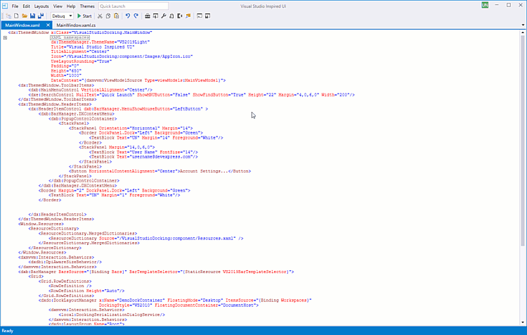 界面控件DevExpress WPF Dock组件，轻松创建类Visual Studio窗口界面！