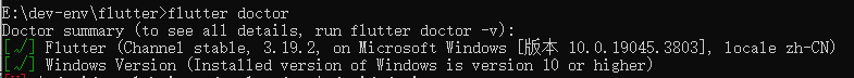 Flutter 运行 flutter doctor 命令长时间未响应