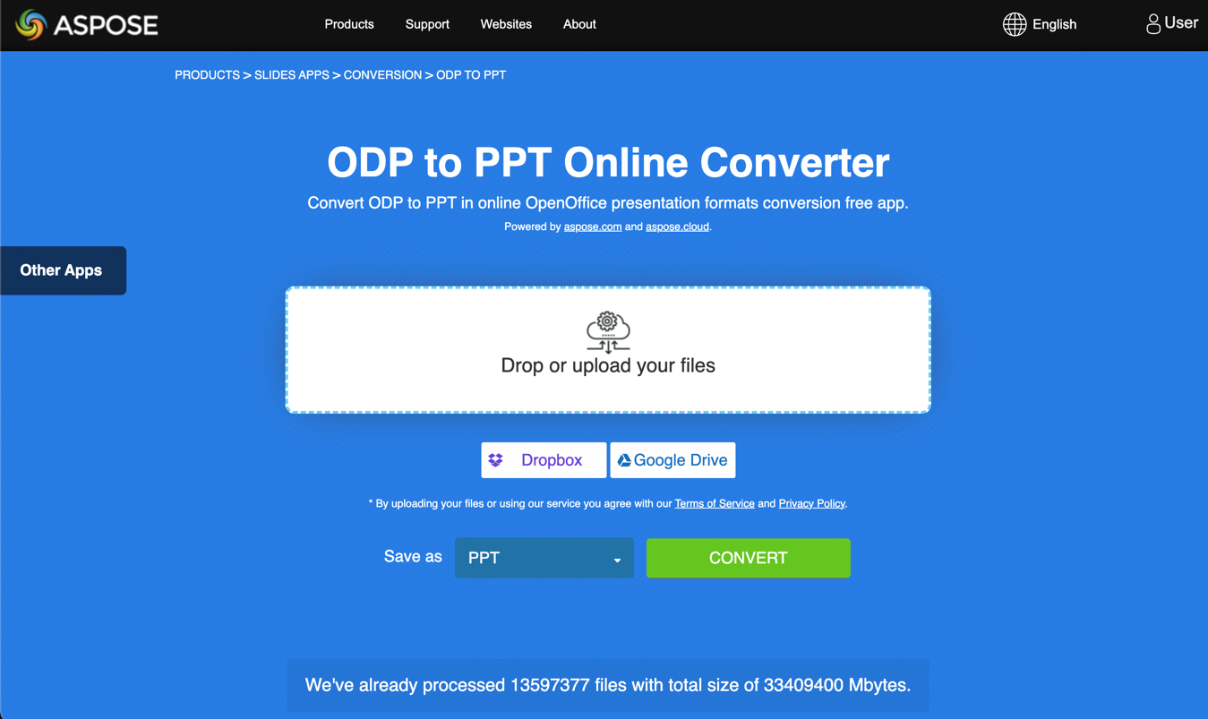 在线 ODP 到 PPT 转换器