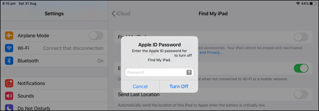 Type your Apple ID password.