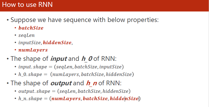 How to use RNN4