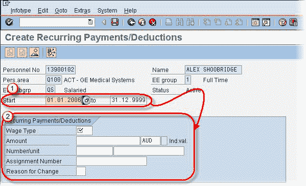 SAP Infotype: Create, Change, Copy, Delete, Overview using PA30, PA20