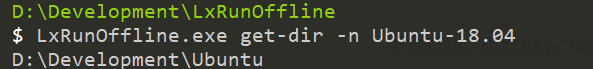 %LxRunOffline_Home%/LxRunOffline.exe get-dir -n 第4步结果
