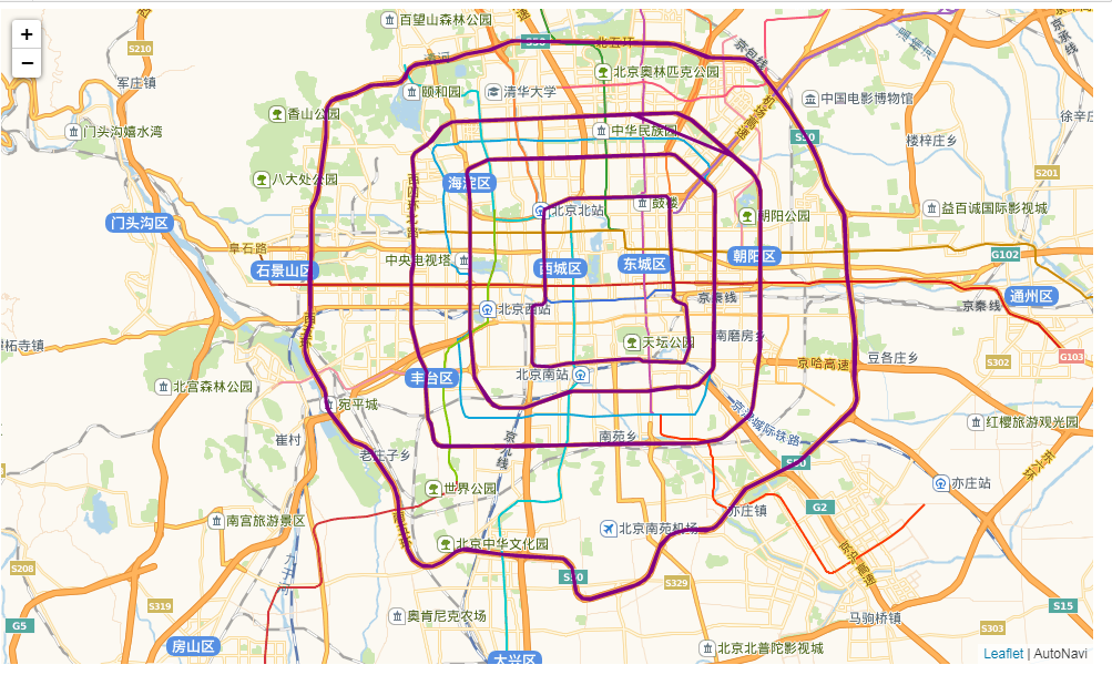 北京东五环地图图片