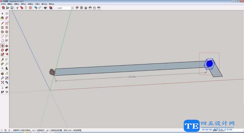 草图大师sketchup道路怎么快速种树?