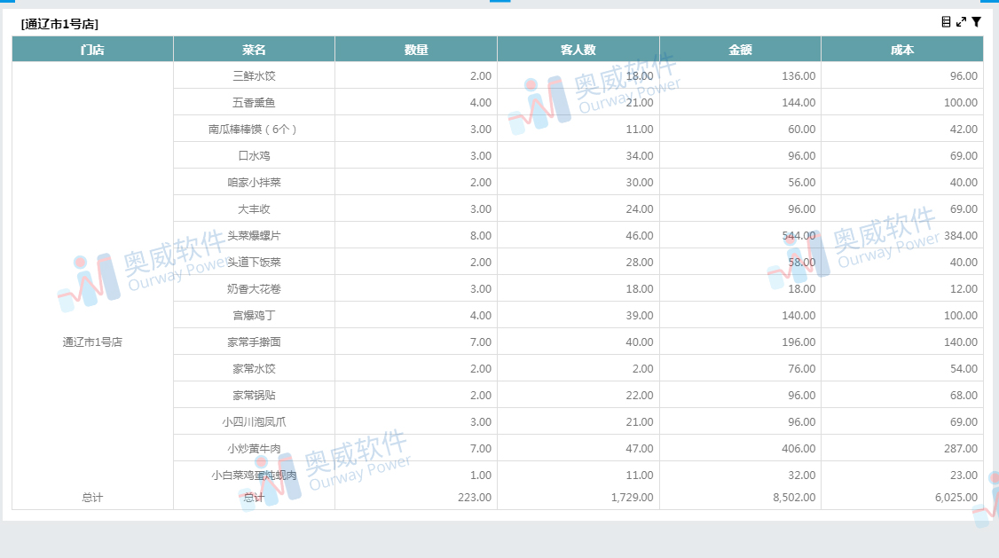 奥威BI智能数据分析报表