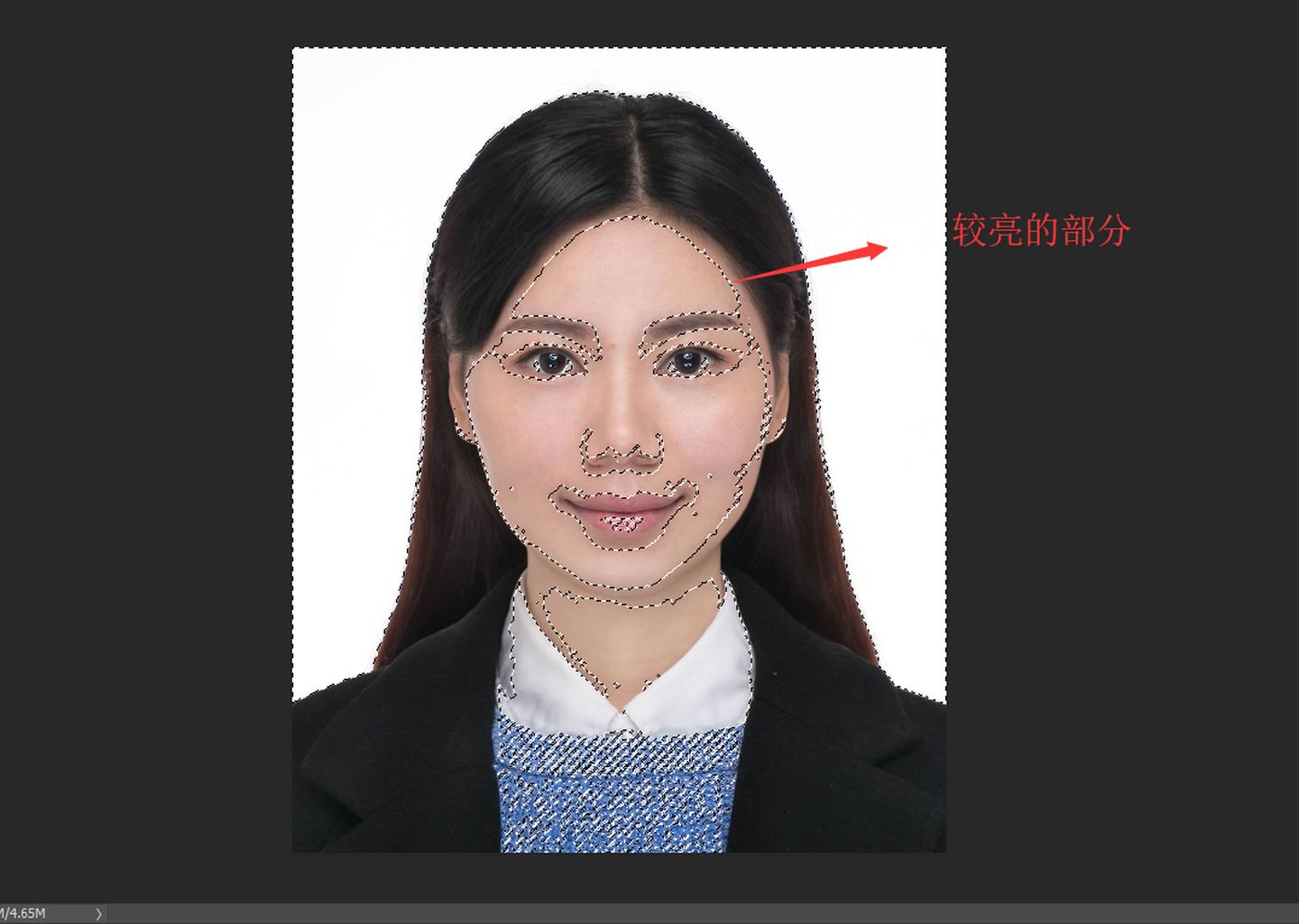 一寸照纯红色底图片_ps肤色美白,一寸照制作的必备技能