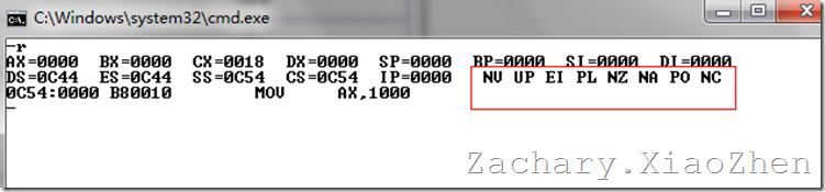 8086 CPU 寄存器