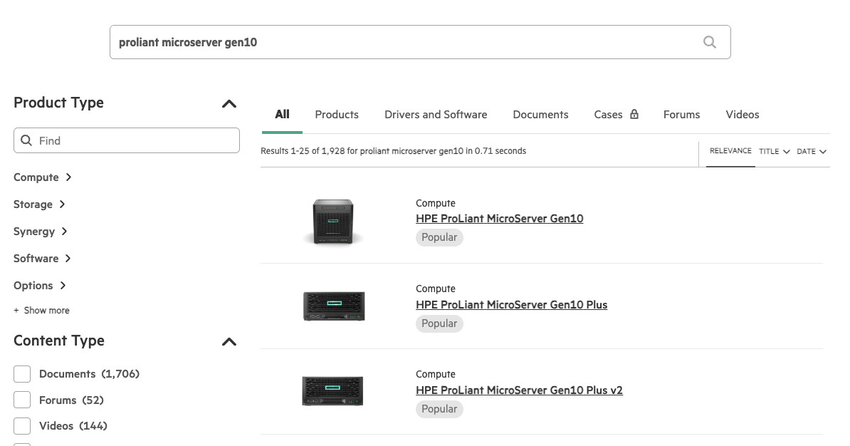 HPE MicroServer Gen10 三代产品线