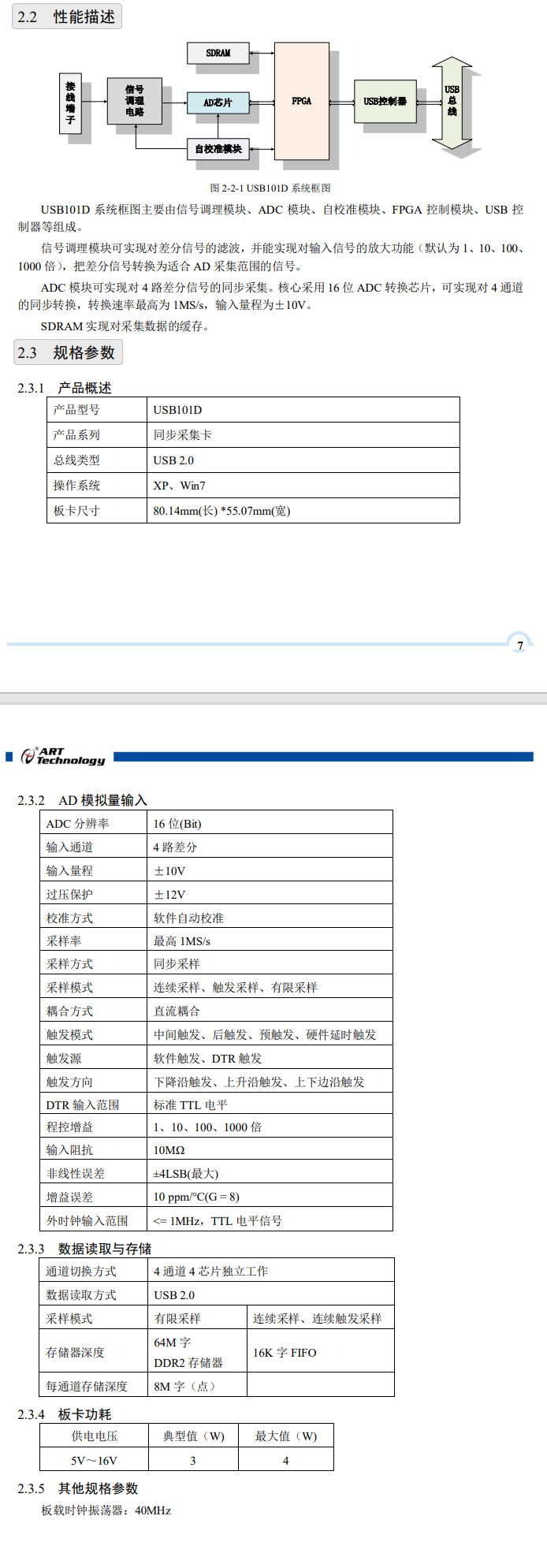 USB101D是一款超小尺寸的AD同步采集卡。该板卡提供4路差分模拟量输入，16位ADC采样精度，灵活的通道转换量程，同时用户可通过多卡级连的方式扩展通道数量。_过程控制_03