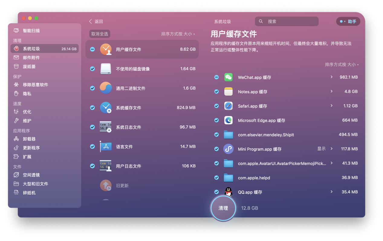 苹果电脑内存清理神器CleanMyMac2024中文版下载