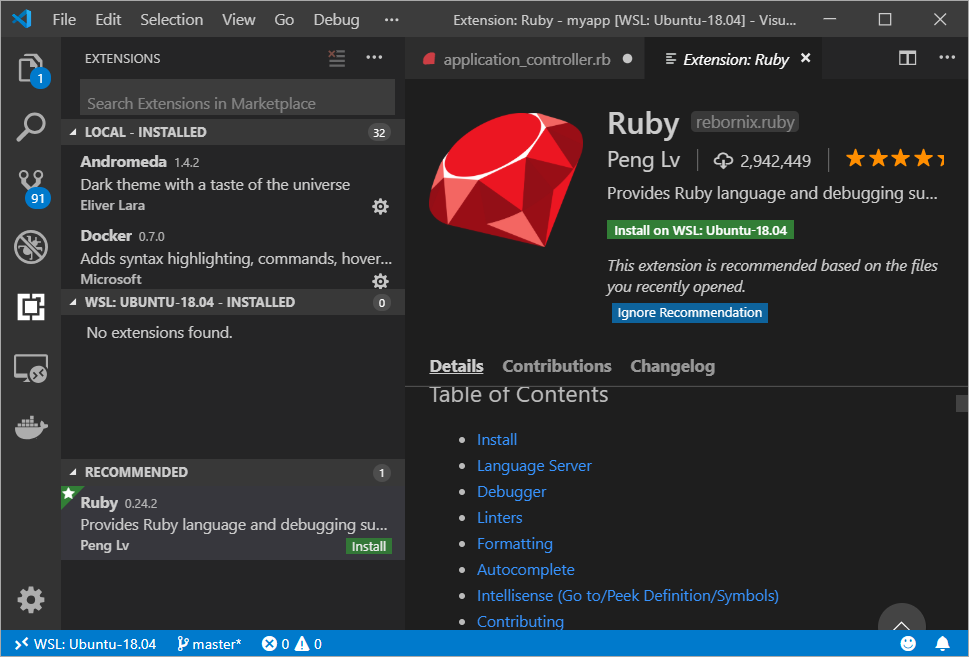 Windows上的Ruby On Rails不仅可行，而且使用WSL2和VS Code很棒-CSDN博客