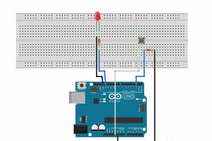 初步认知Arduino-3，按钮控制LED灯以及扩展模块_arduino按钮怎么接线_大方老师讲单片机的博客-CSDN博客