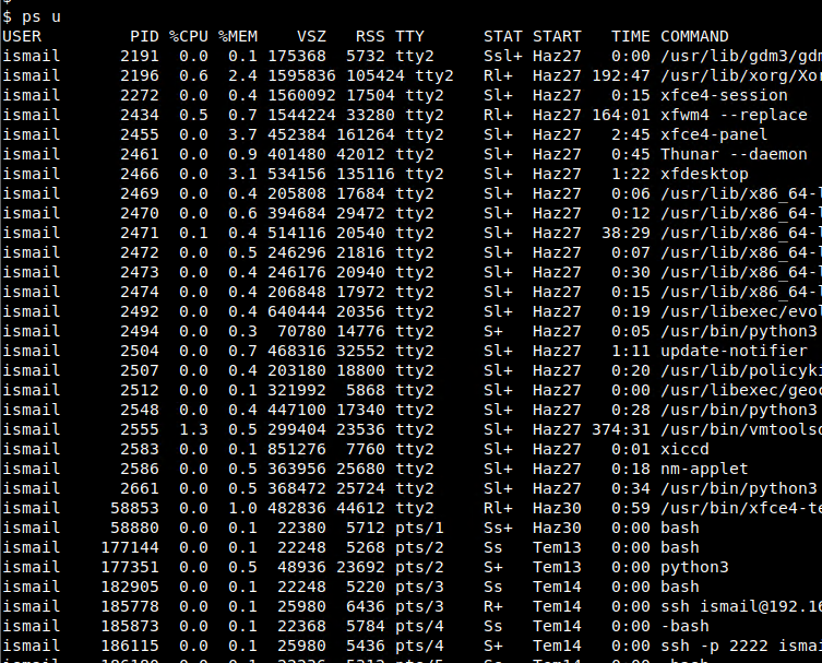 linux ps aux_“ ps aux”命令在Linux中的含义和作用CSDN博客