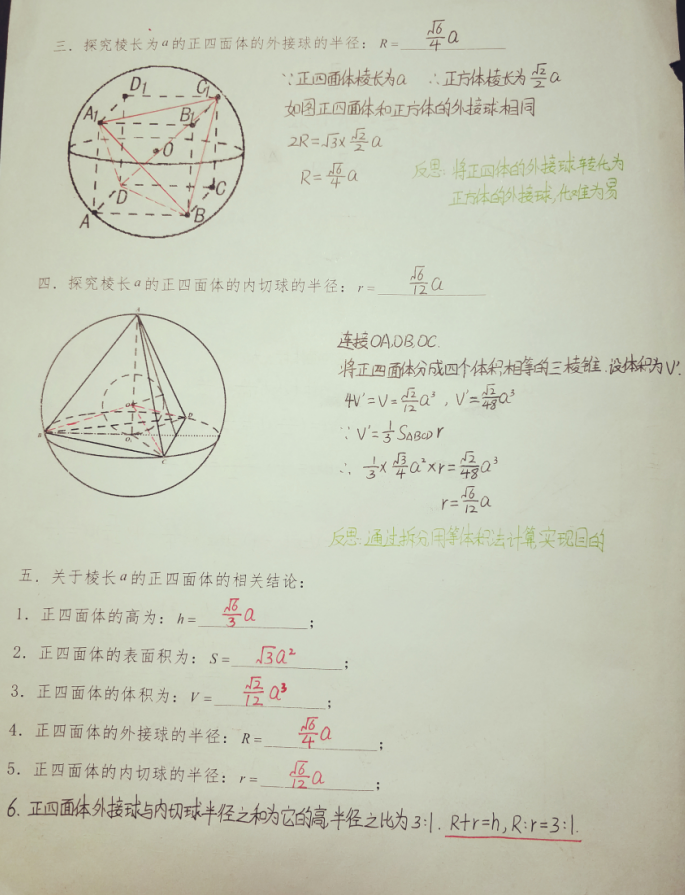 四面体的表面积 正四面体探究式学习 宇宙探索未解之迷的博客 Csdn博客