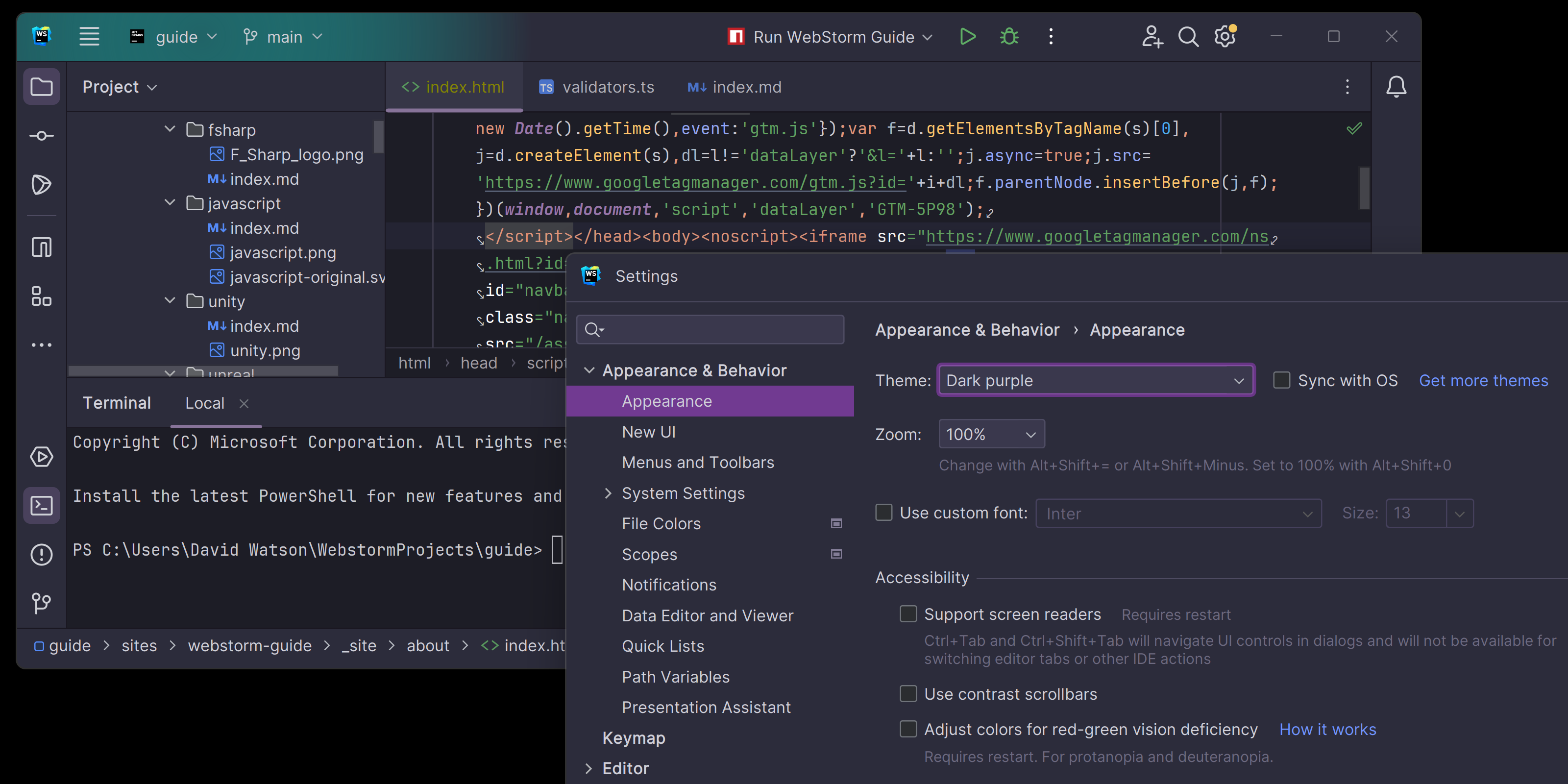 前端开发神器WebStorm的十大热门主题图集