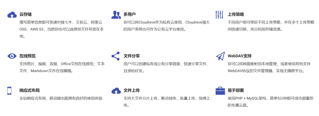 支持多家云存储的开源网盘系统：Cloudreve