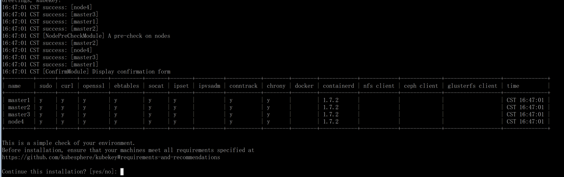 kubekey 安装高可用 kubernetes 集群