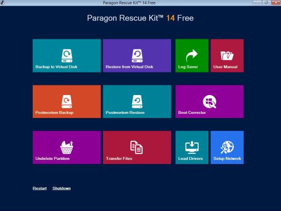 Paragon Rescue Kit 最佳数据恢复软件