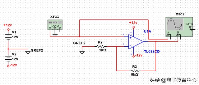 multisim模拟电路加法器