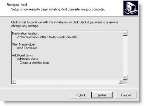 xvid converter ready to install