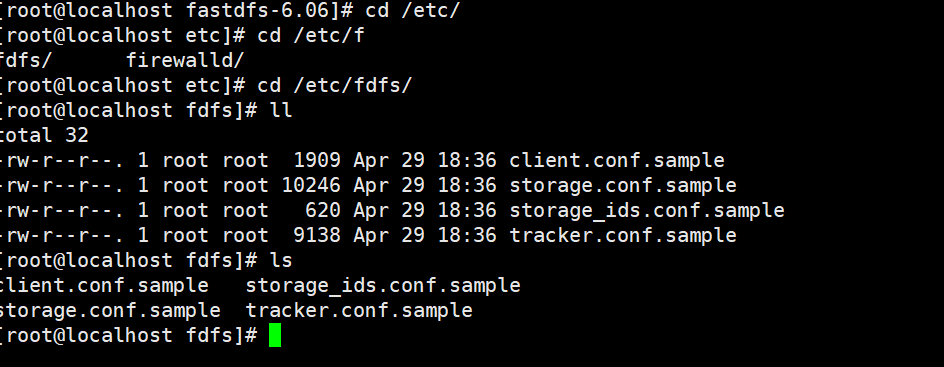 mv tracker.conf.sample tracker.conf