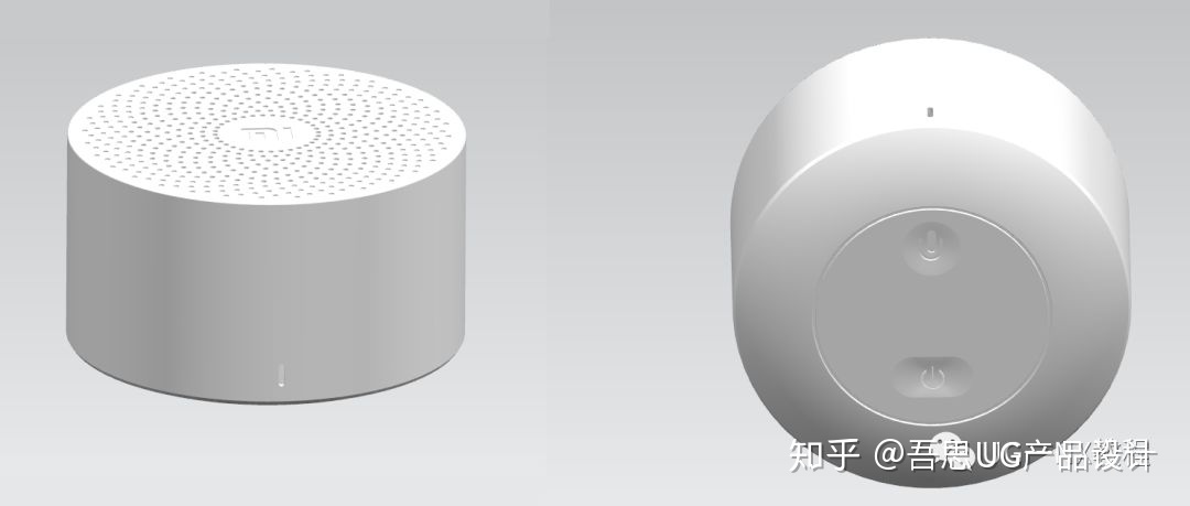 小米小爱蓝牙音箱_UG绘制一个小米小爱同学蓝牙音箱