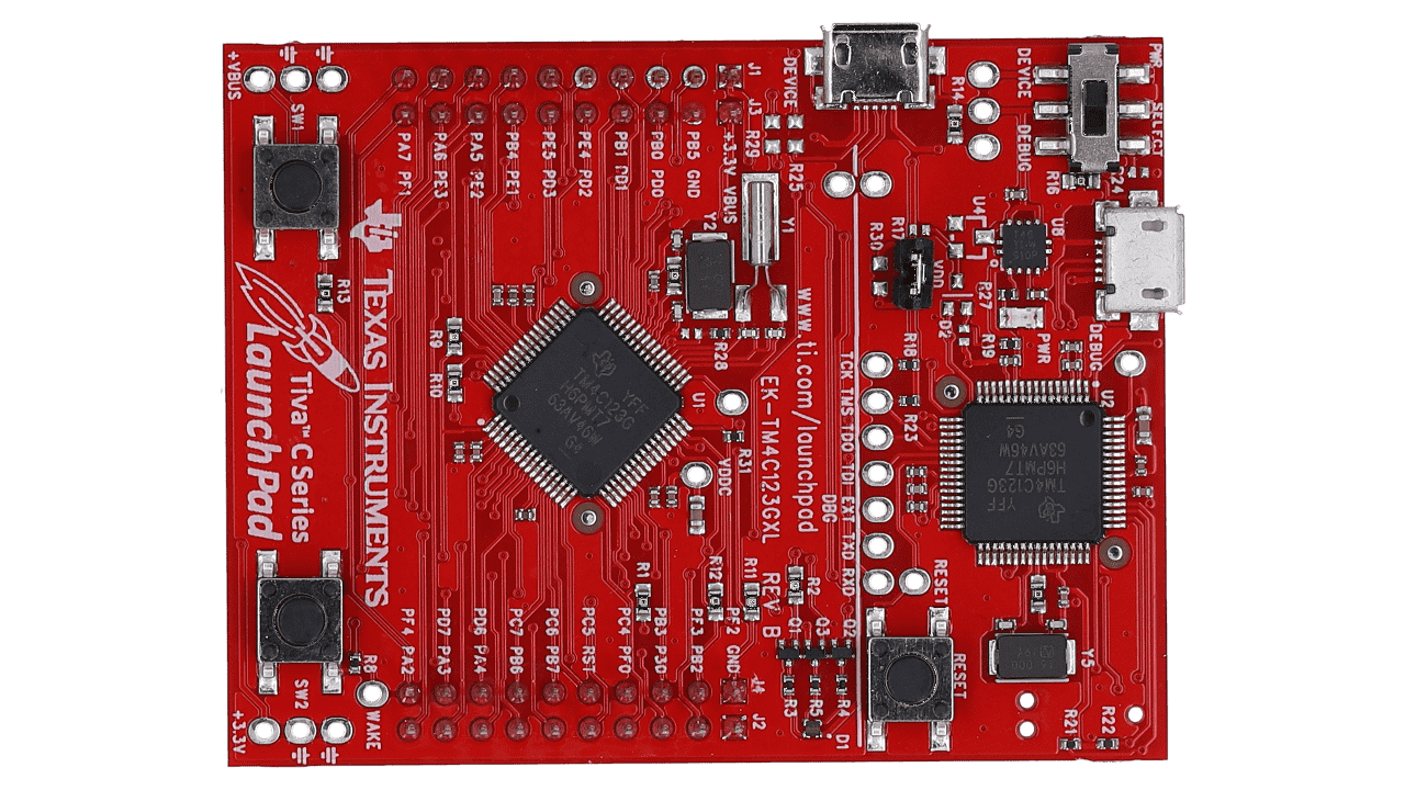 EK-TM4C123GXL Tiva™ C 系列 TM4C123G LaunchPad 评估套件 top board image