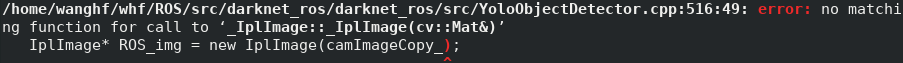darknet_ros报错