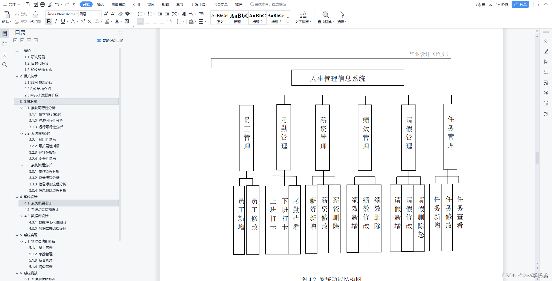 基于Java人事管理信息系统设计实现(源码+lw+部署文档+讲解等)