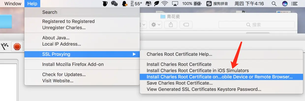 Help --> SSL Proxying