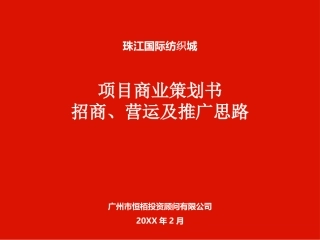 商业策划书-招商、营运及推广思路报告.pptx