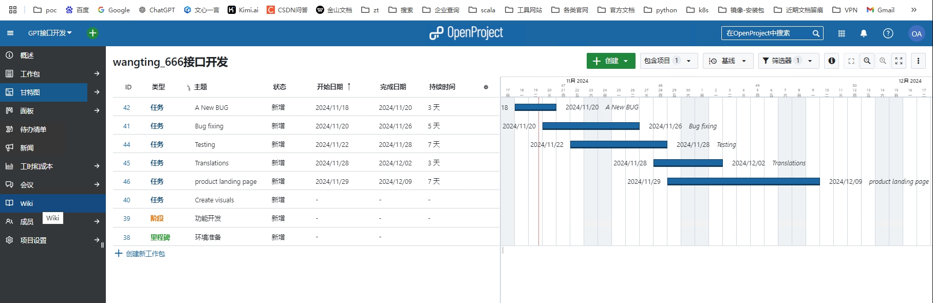 OpenProject安装部署与使用介绍