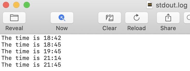 Output of StartCalendarInterval plist when interrupted by sleep