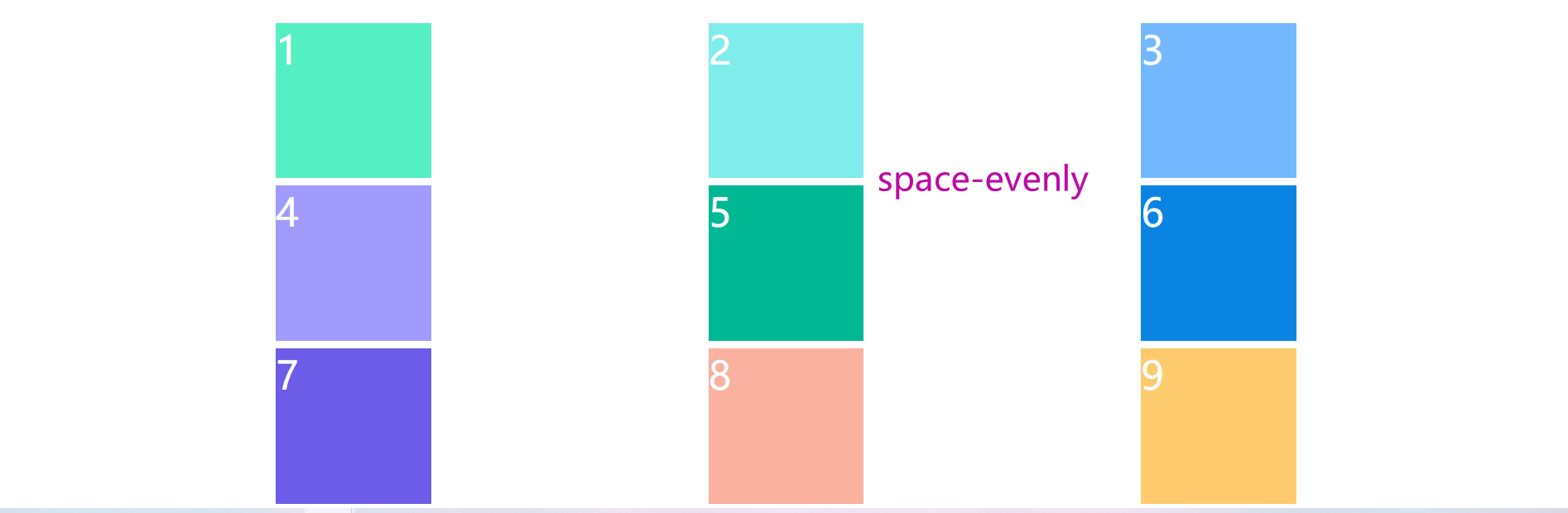 space-evenly
