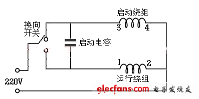 计算机控制电机启动接线图,详解单相电机电容接线图